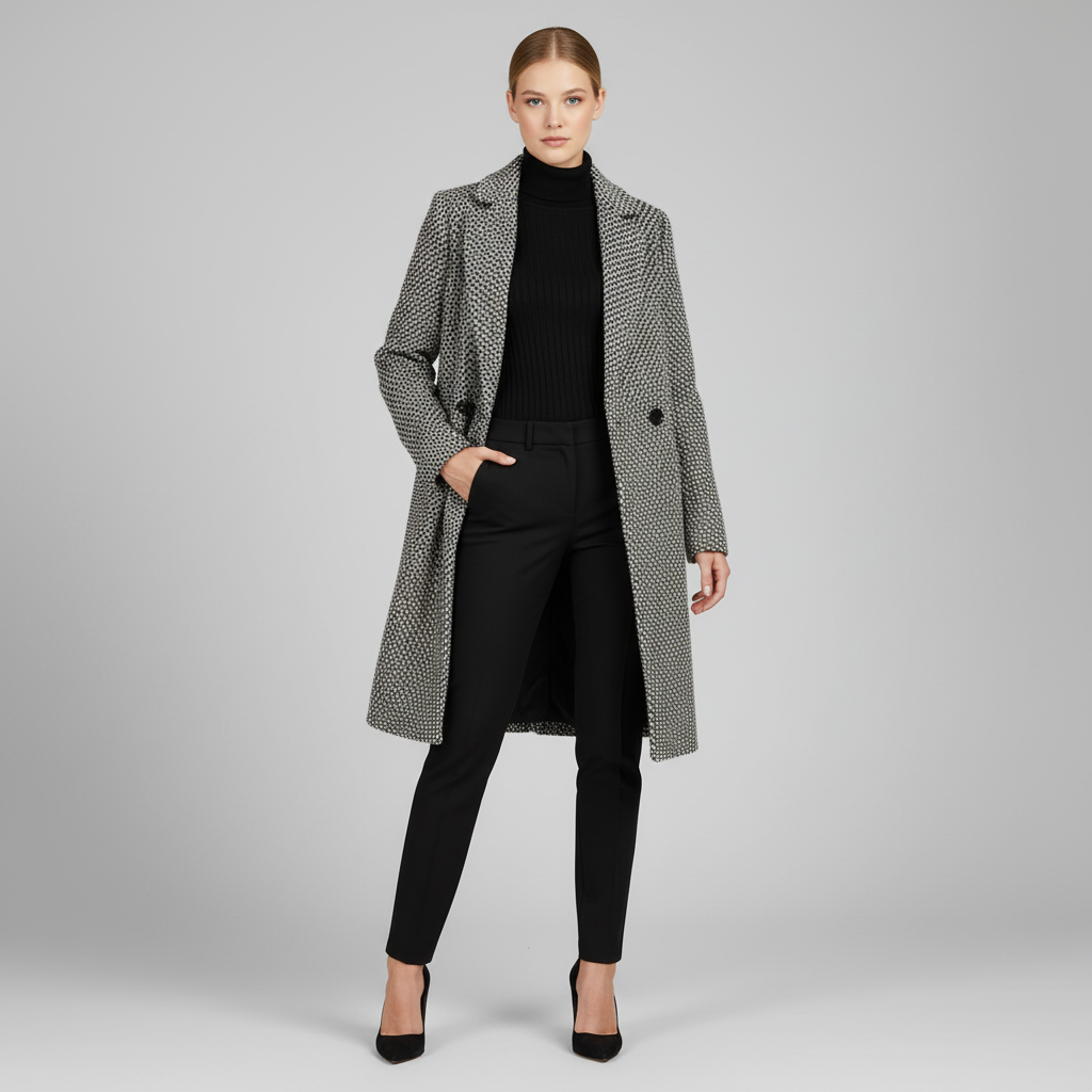 Elegant Wool Coat | Women's Long Winter Coat