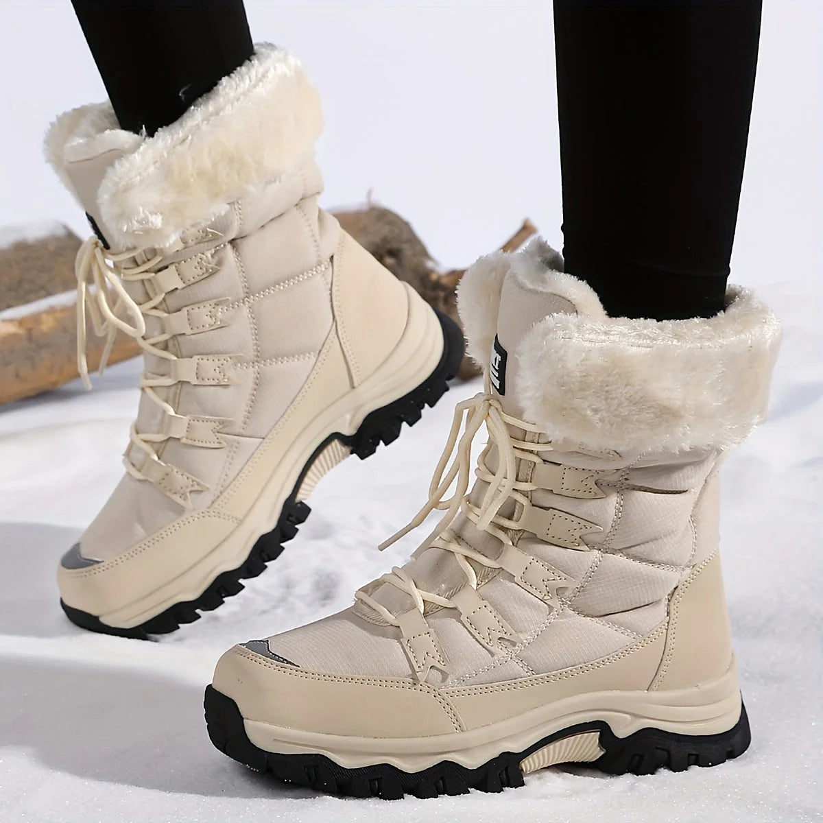 Brown Leather Women's Boots | Waterproof Insulated Winter Footwear 1