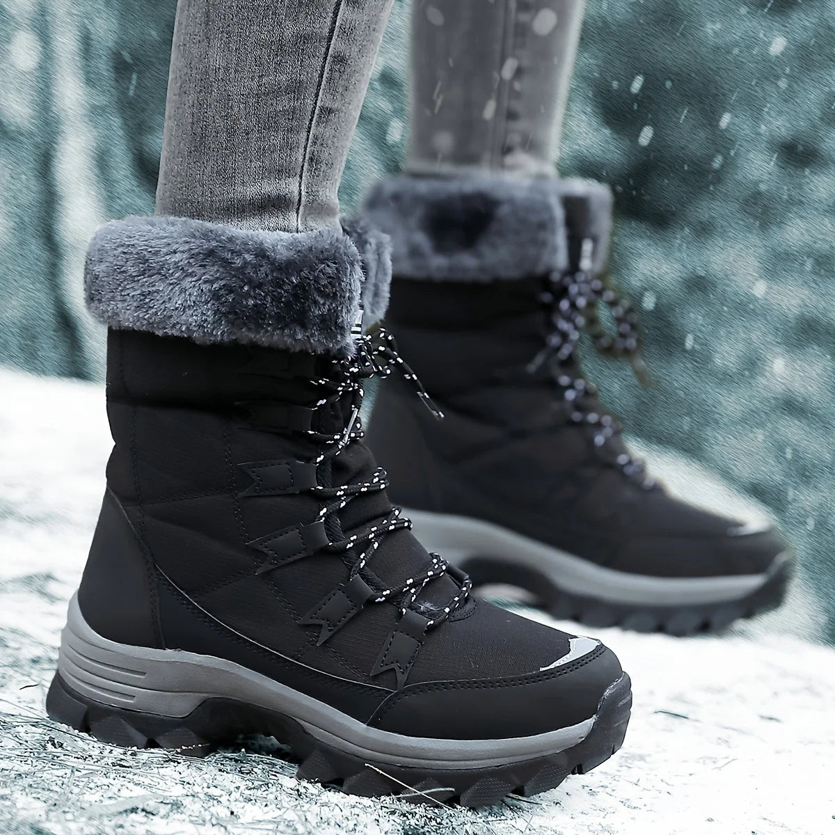 Brown Leather Women's Boots | Waterproof Insulated Winter Footwear 7