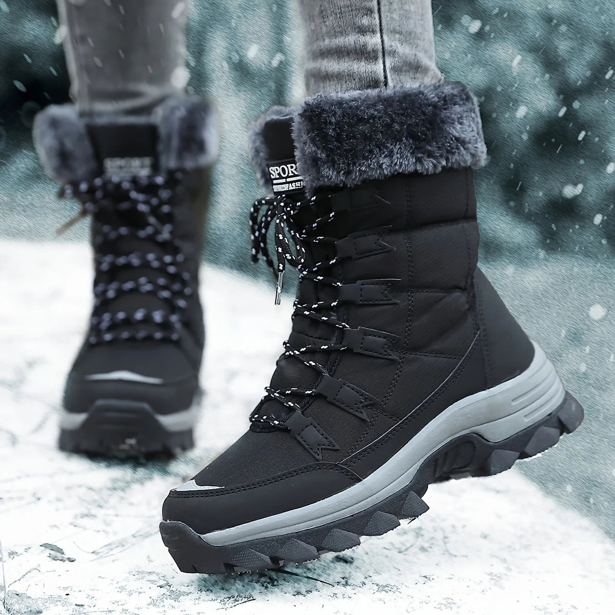 Brown Leather Women's Boots | Waterproof Insulated Winter Footwear 8