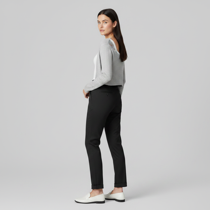 Elegant High Waist Suit Trousers | Women's Trousers
