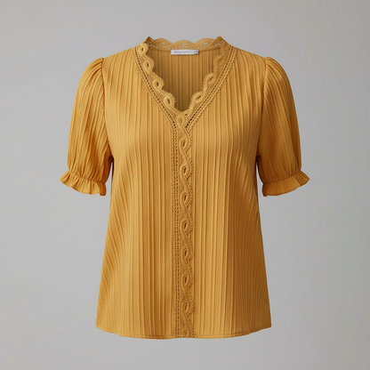Elegant Puff Sleeve Top | Women's Summer Blouse