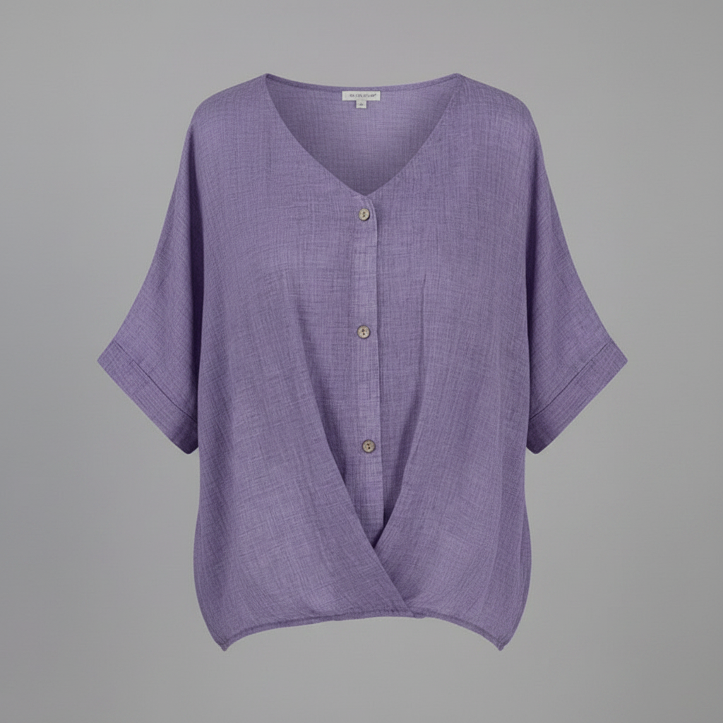 Elegant V-Neck Women's Blouse | Long Sleeve Fashion Top