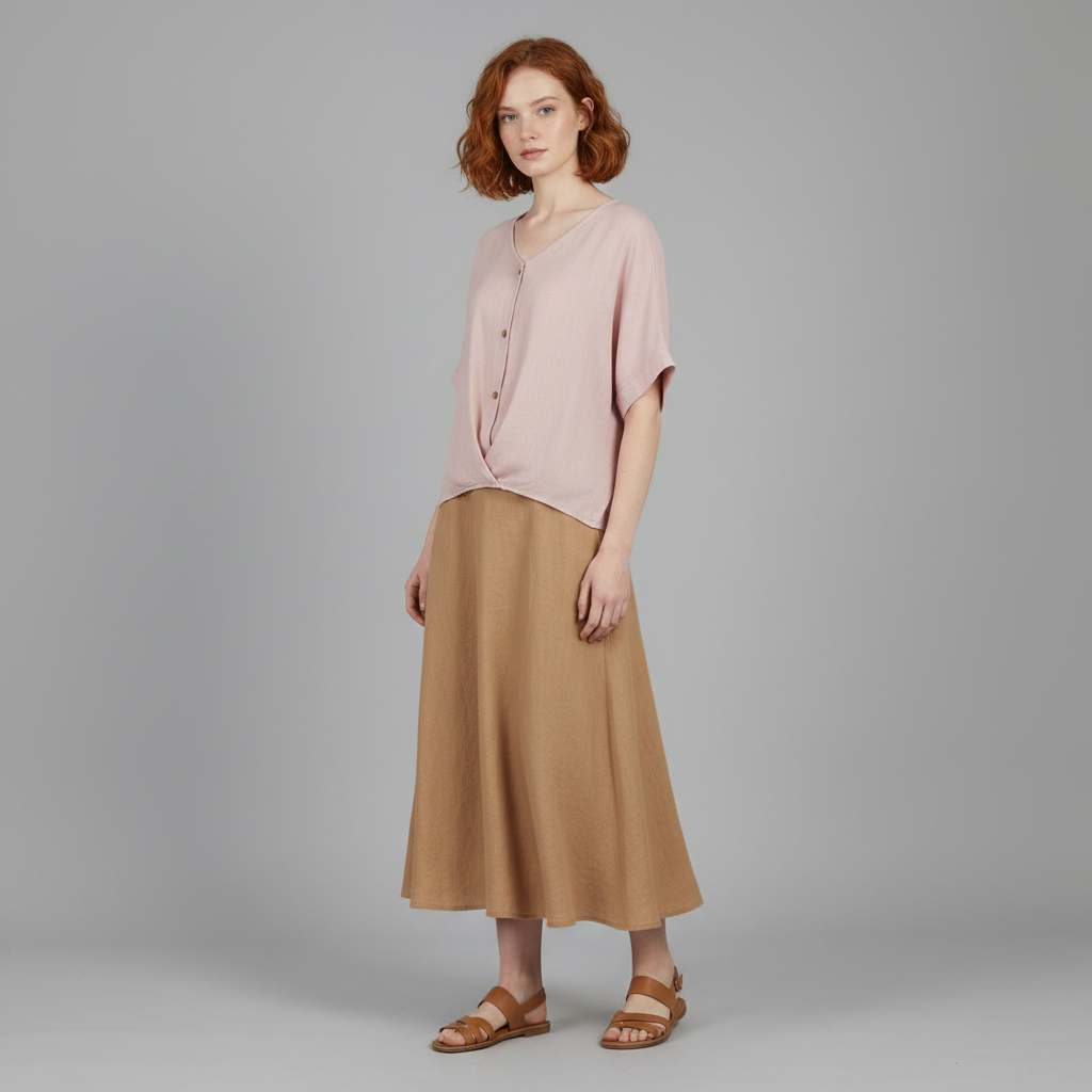 Elegant V-Neck Women's Blouse | Long Sleeve Fashion Top