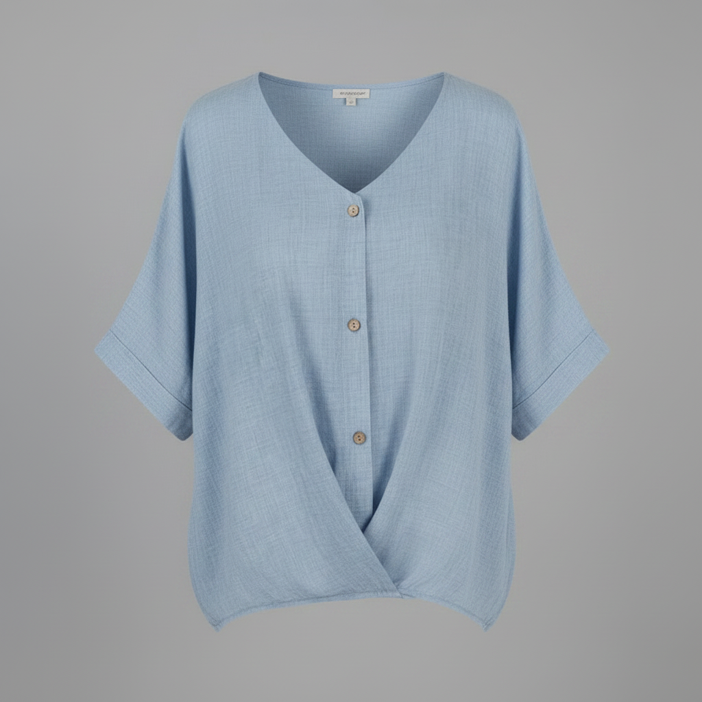 Elegant V-Neck Women's Blouse | Long Sleeve Fashion Top