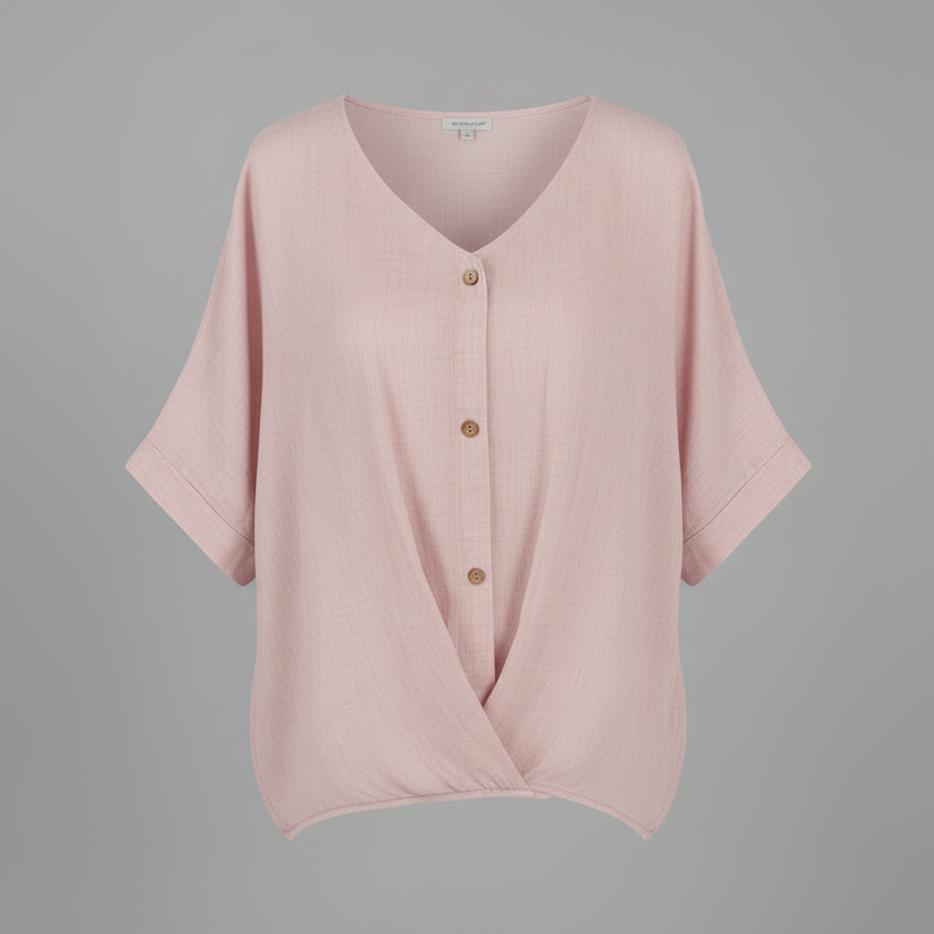 Elegant V-Neck Women's Blouse | Long Sleeve Fashion Top
