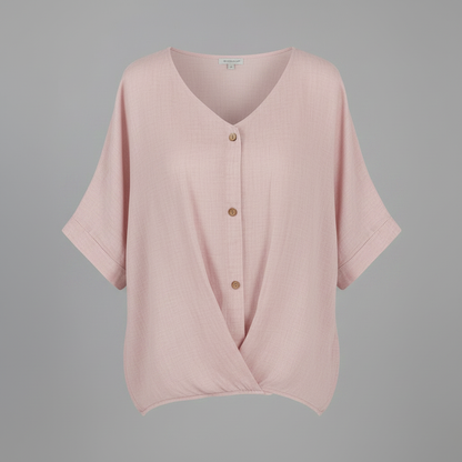 Elegant V-Neck Women's Blouse | Long Sleeve Fashion Top