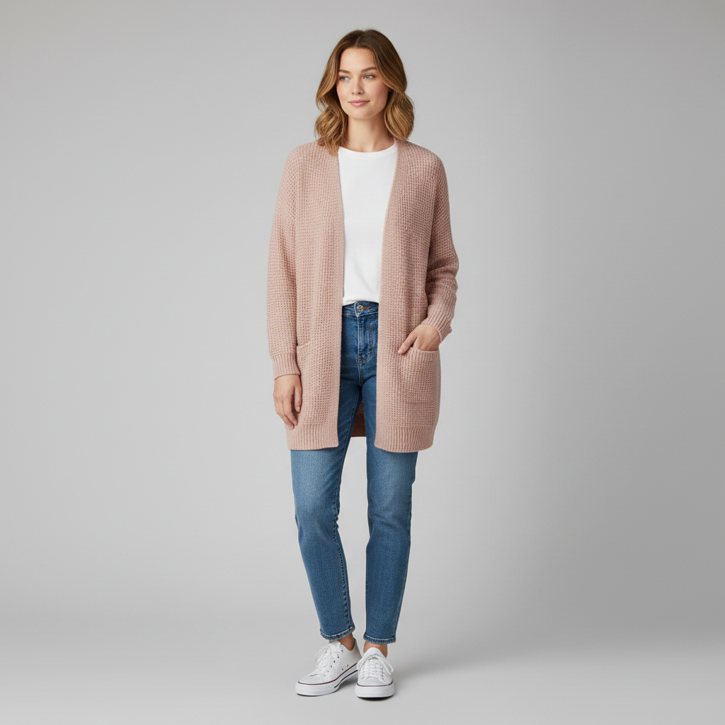 Elegant Women's Cardigan | Soft Long Cardigan Sweater