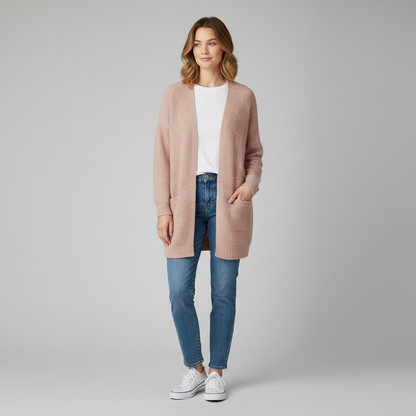 Elegant Women's Cardigan | Soft Long Cardigan Sweater