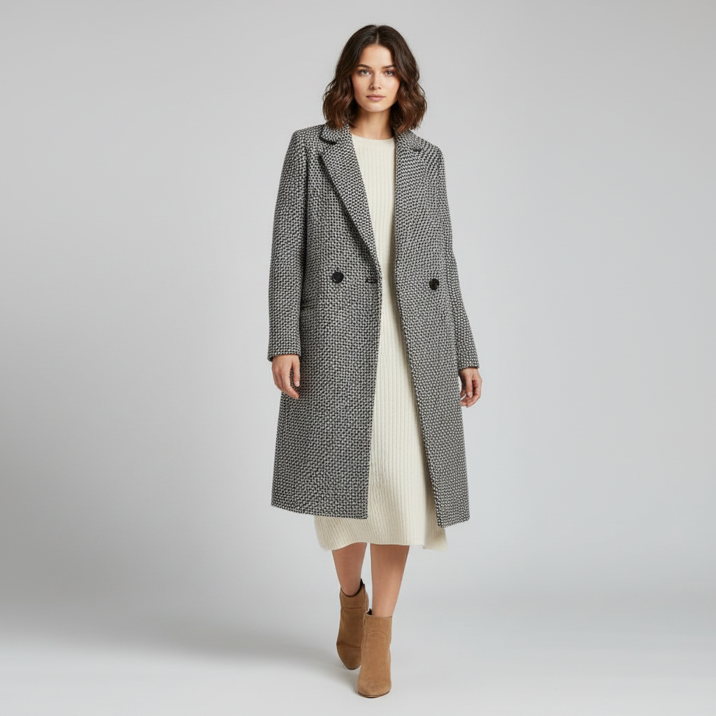 Elegant Wool Coat | Women's Long Winter Coat