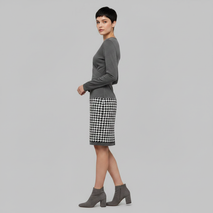 Mara | Elegant Women's Cocktail Dress with Unique Pattern