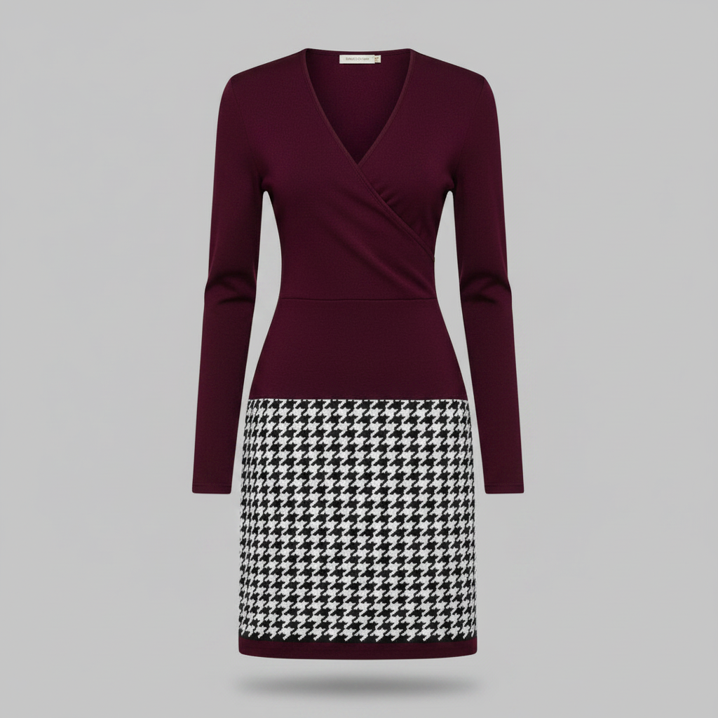 Mara | Elegant Women's Cocktail Dress with Unique Pattern