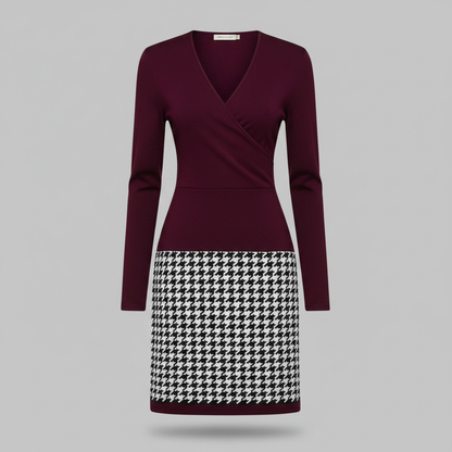 Mara | Elegant Women's Cocktail Dress with Unique Pattern