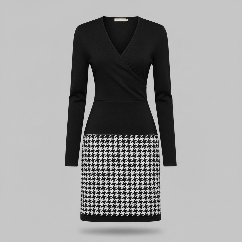 Mara | Elegant Women's Cocktail Dress with Unique Pattern
