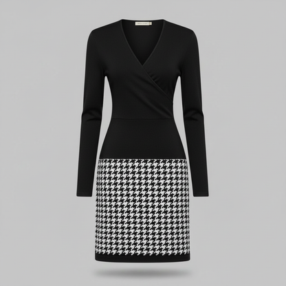 Mara | Elegant Women's Cocktail Dress with Unique Pattern