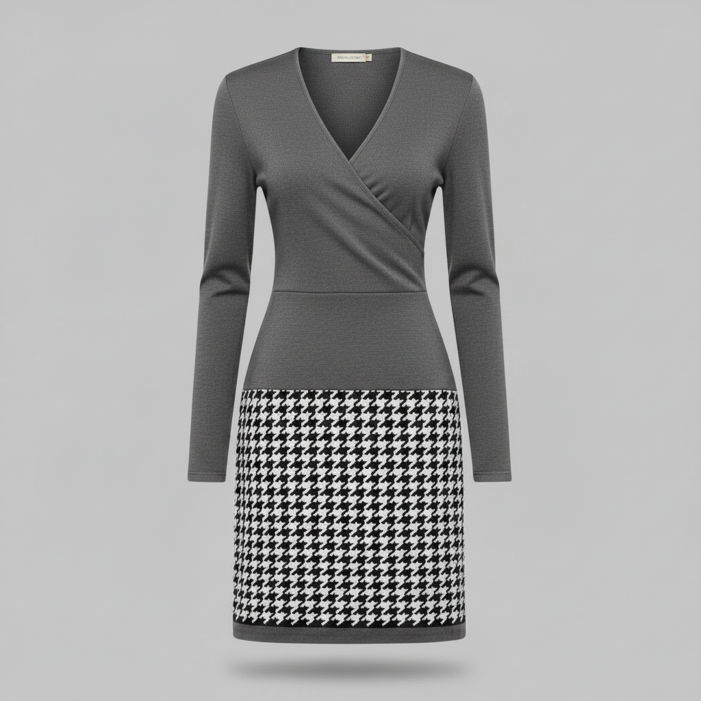 Mara | Elegant Women's Cocktail Dress with Unique Pattern