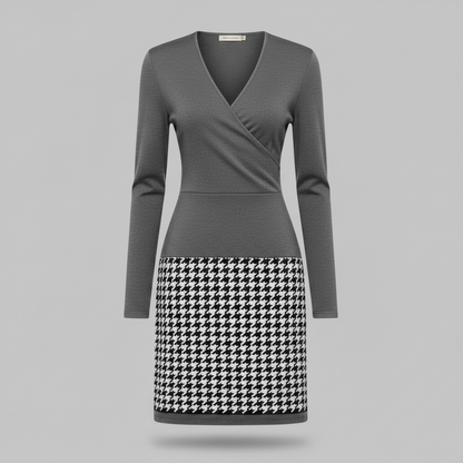 Mara | Elegant Women's Cocktail Dress with Unique Pattern