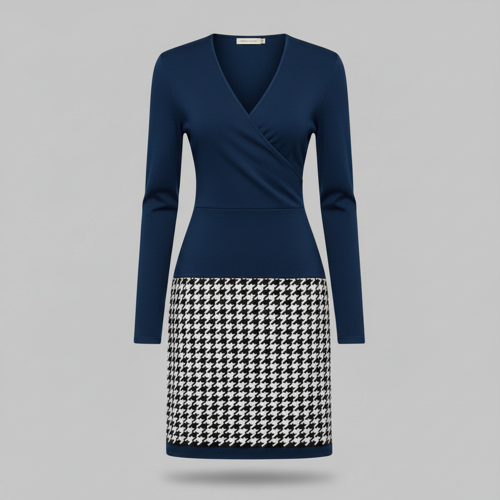 Mara | Elegant Women's Cocktail Dress with Unique Pattern