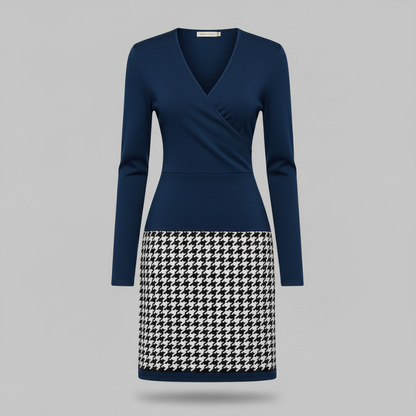 Mara | Elegant Women's Cocktail Dress with Unique Pattern