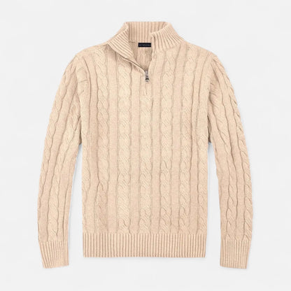 Men's Classic Ribbed Half-Zip Sweater 0