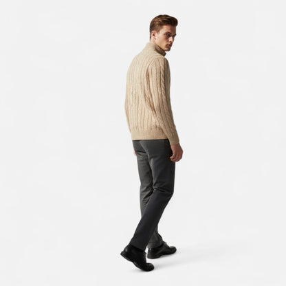 Men's Classic Ribbed Half-Zip Sweater 2