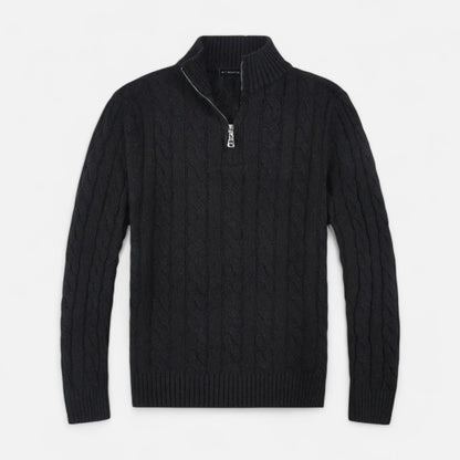 Men's Classic Ribbed Half-Zip Sweater 3