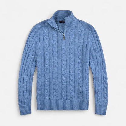 Men's Classic Ribbed Half-Zip Sweater 4