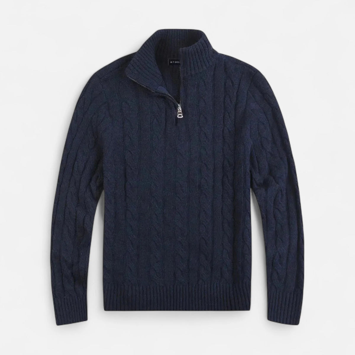 Men's Classic Ribbed Half-Zip Sweater 5