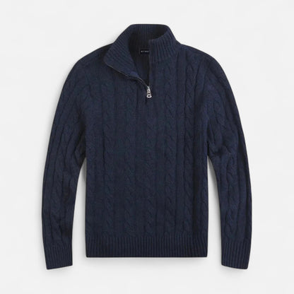 Men's Classic Ribbed Half-Zip Sweater 5