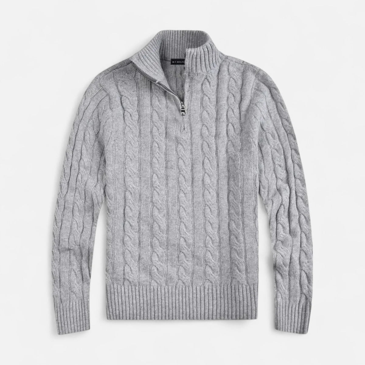 Men's Classic Ribbed Half-Zip Sweater 6