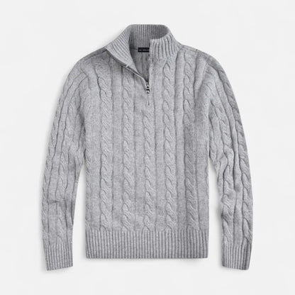 Men's Classic Ribbed Half-Zip Sweater 6