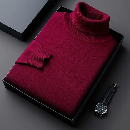 Men's Stretch Turtleneck Regular Fit Sweater 7