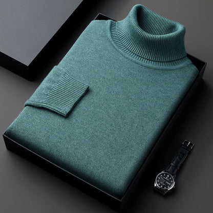 Men's Stretch Turtleneck Regular Fit Sweater 9