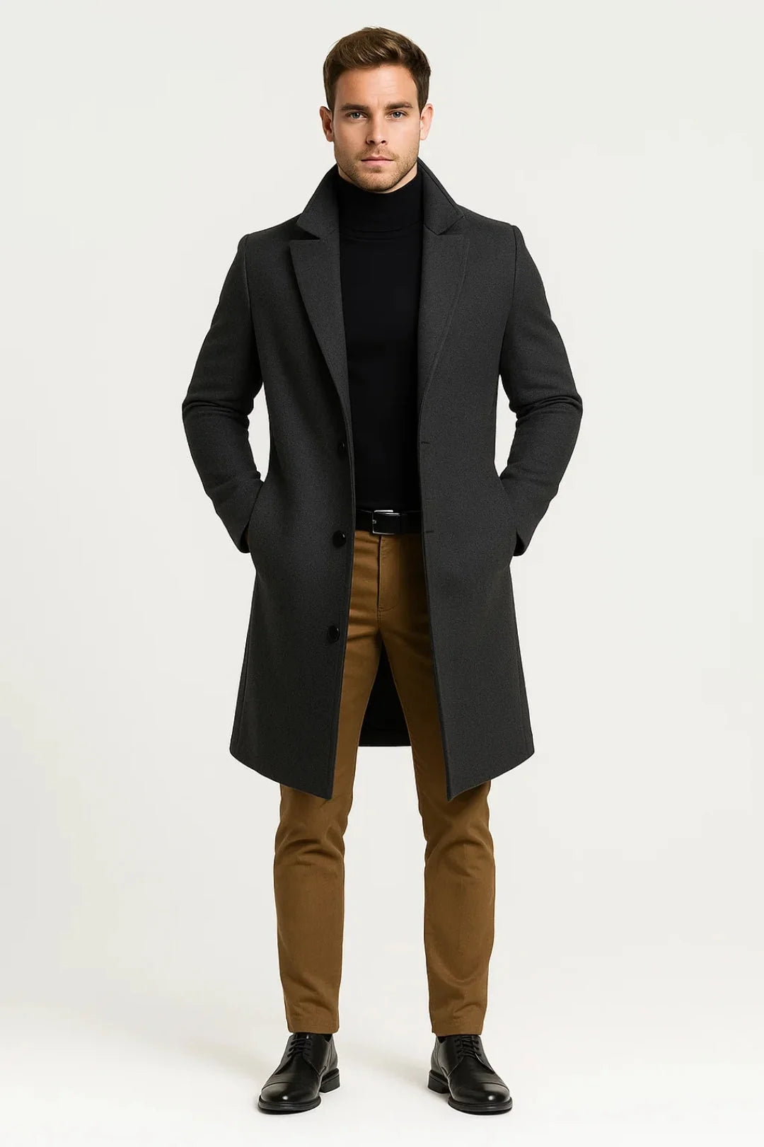 Men's Tailored Warm Long Winter Overcoat 2