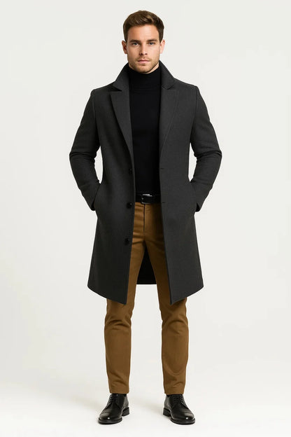 Men's Tailored Warm Long Winter Overcoat 2