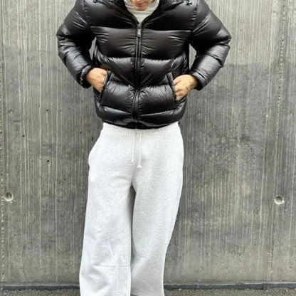 Men's Warm Hooded Quilted Padded Winter Jacket 2