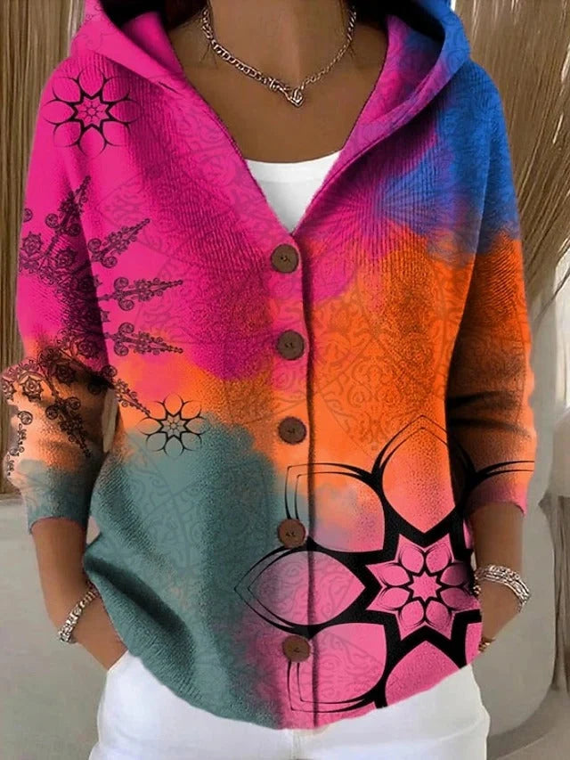 Women's Cozy Hooded Longline Cardigan 1