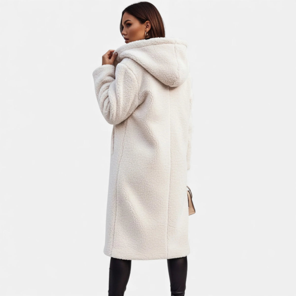 Women's Cozy Long Tailored Faux Fur Winter Coat 3