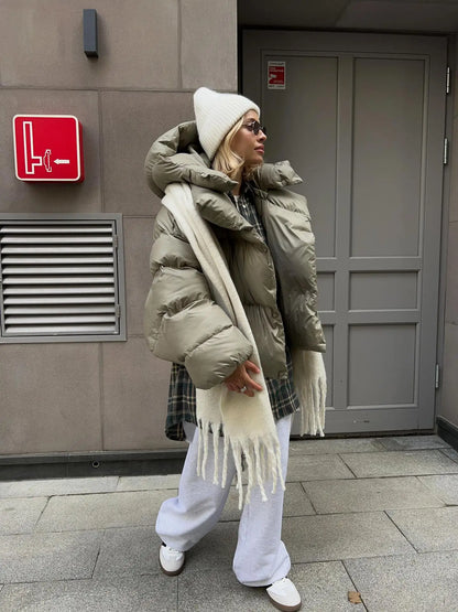 Women's Cozy Oversized Quilted Puffer Jacket 5