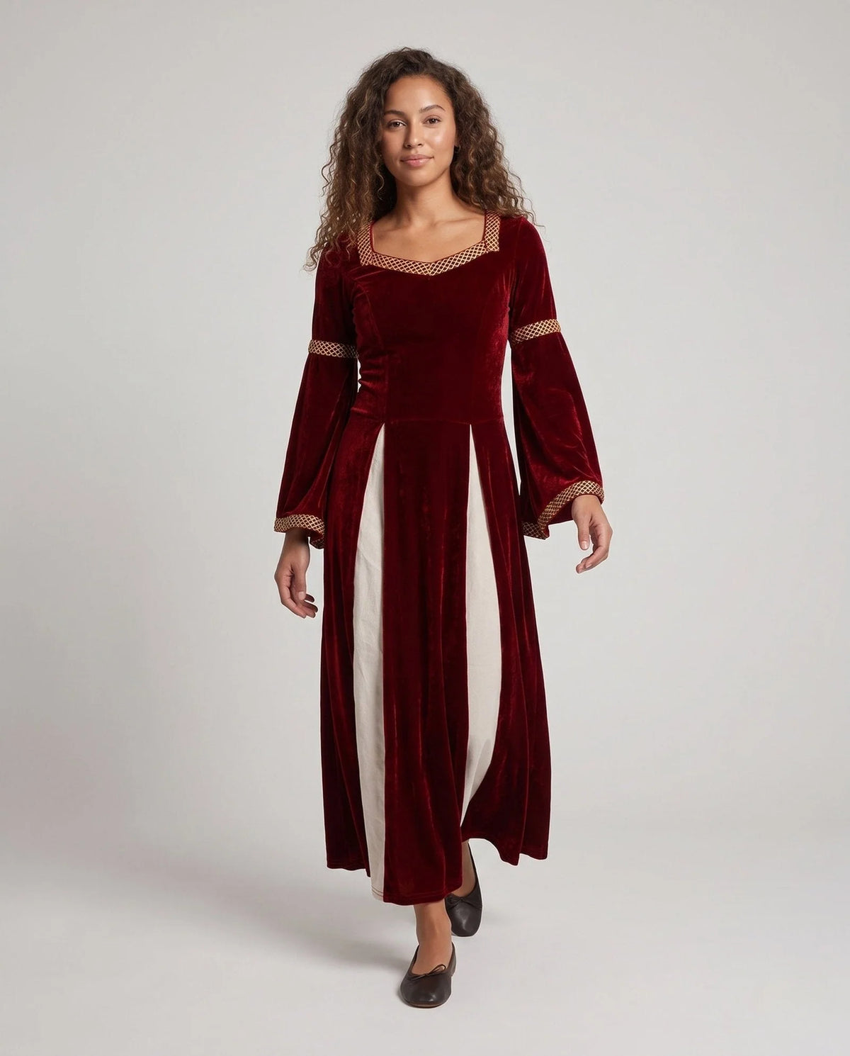 Women's Elegant Flowing Sleeve Maxi Dress 1