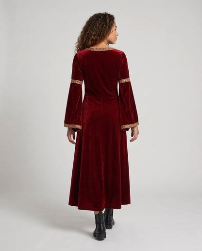 Women's Elegant Flowing Sleeve Maxi Dress 4