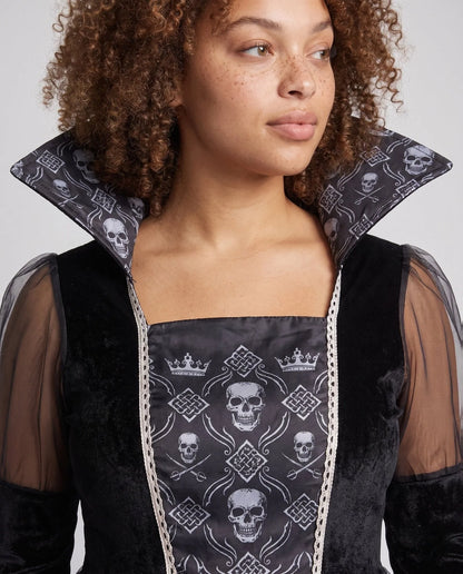 Women's Elegant Sheer Sleeve Gothic Dress 3